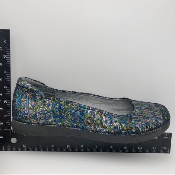 Alegria Multicolor Geometric Print Metallic Flats - Picture 9 of 9